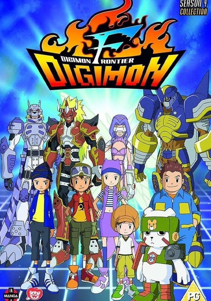 Una imagen del logo de la temporada Digimon Frontier